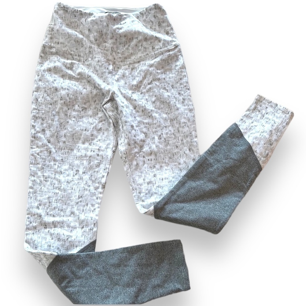 NWOT LYSSE LEGGINGS high waist yoga pants workout white grey gray XS